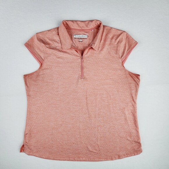 Pebble Beach Tops - Pebble Beach Dry Luxe Performance Womens Golf Size XXL Top Peach / Pink